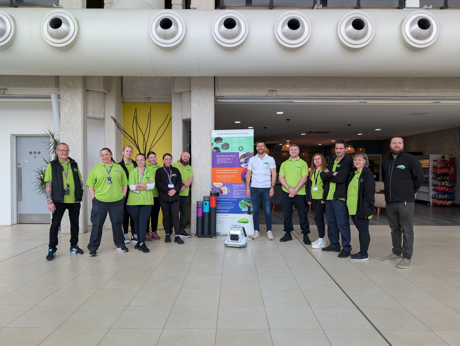 The Eco Drift team with the CupCycle initiative stand at Lakeside North Harbour