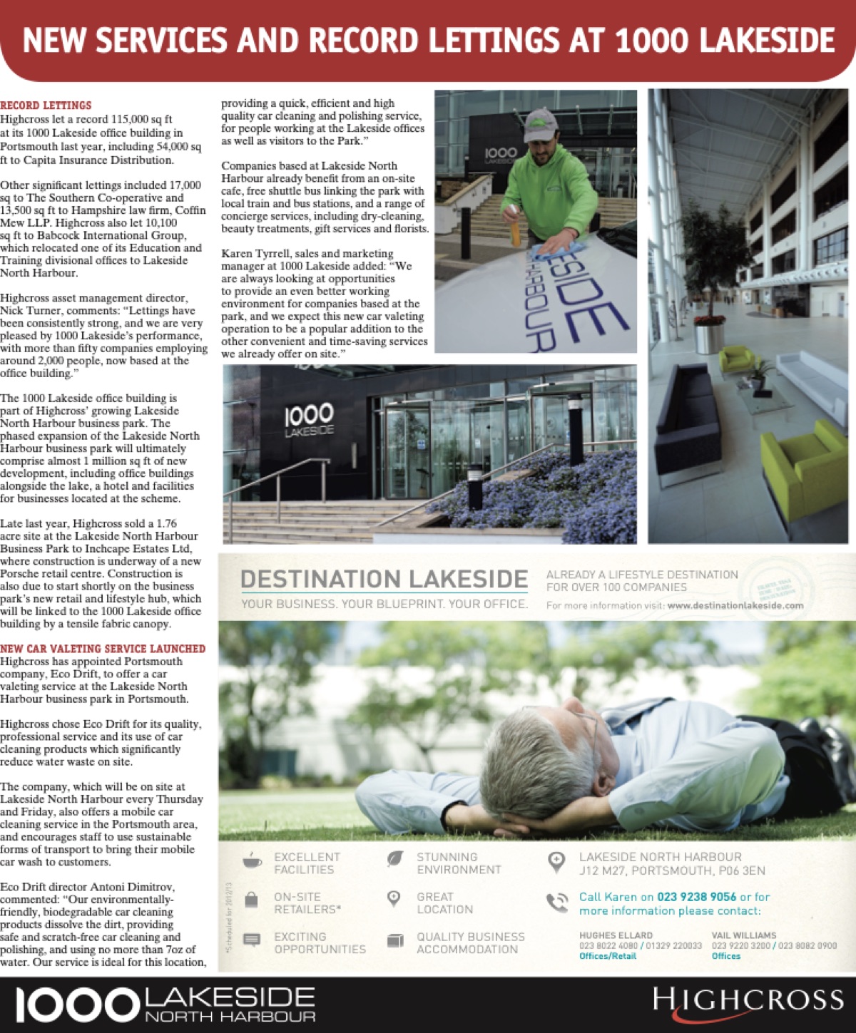 Highcross property publication featuring Eco Drift, circa 2012